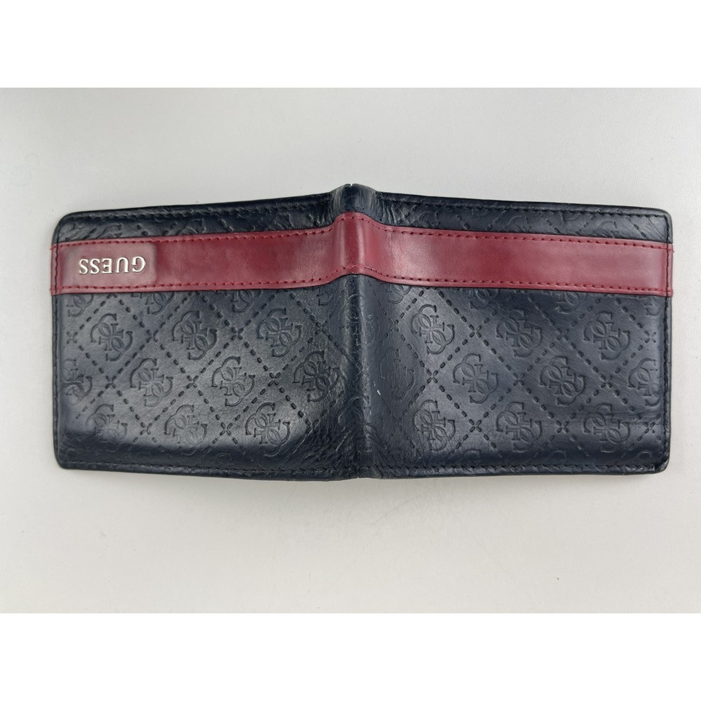GUESS 31GU13X008 Men Bifold Wallet - Black/Red, used - Picture 6 of 6